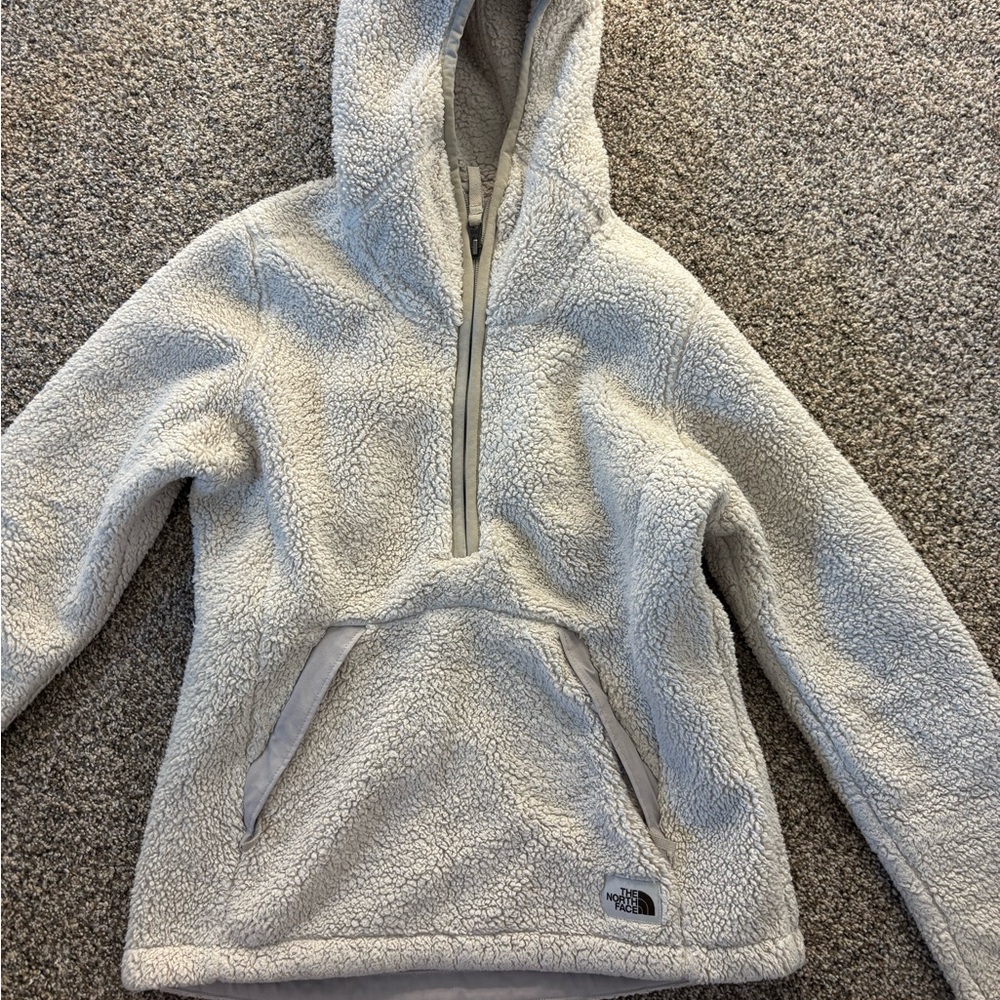 The North Face Gray Fleece Pullover Jacket